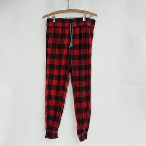Aerie red plaid pajama pants